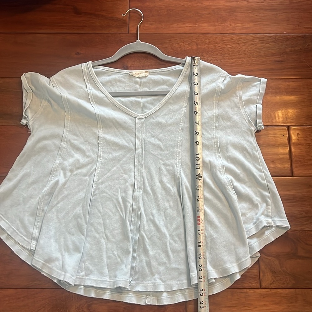 altar'd state size XS Light blue V-Neck T-shirt - Picture 7 of 7